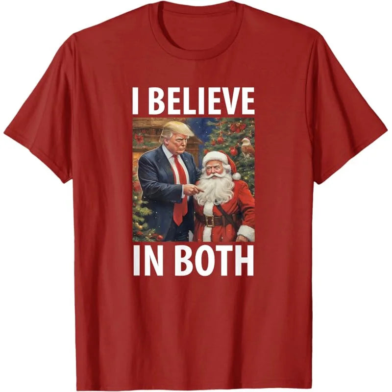 I Believe in Both Christmas T-Shirt